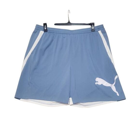 PUMA Train All Day 8" Knit Short Men's XXL Zen Blue Signature Logo ActiveWear - Picture 1 of 12